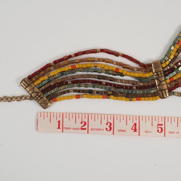 Chicos Multicolor Beaded Necklace With Chain Closure - Picture 9 of 9